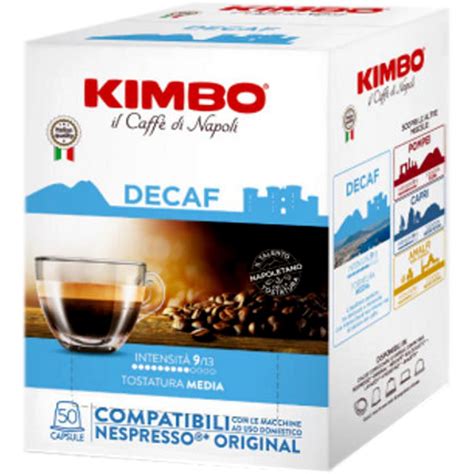 Cápsulas Café Nespresso Decaf Kimbo 50 Un