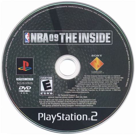 NBA 09: The Inside (2008) box cover art - MobyGames