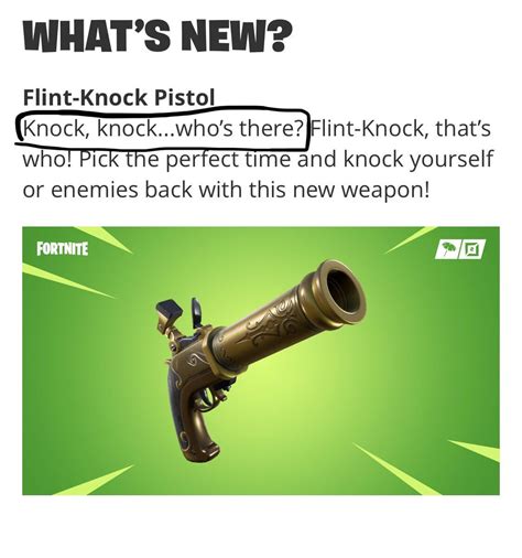 The Unvaulted Weapon Might Be The Flint Knock Pistol And Here Is Why