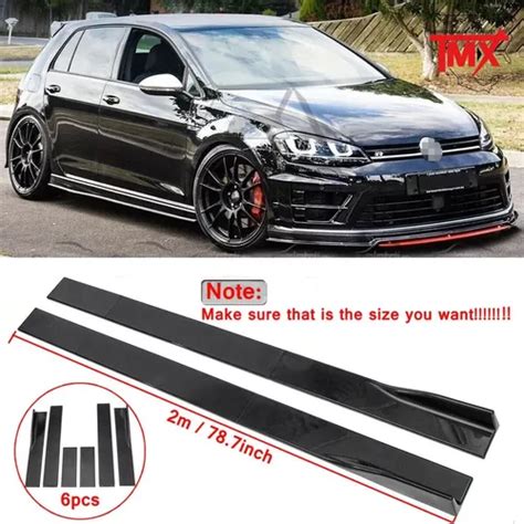 Estribos Negro Brillante Vw Golf Mk6 Mk7 Gti Jetta 2019 2021 Meses