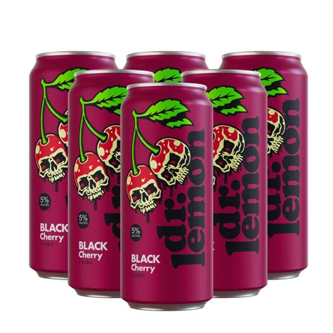 Cheersapp Dr Lemon Black Cherry Edición Limitada 473ml Pack x 6