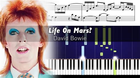 David Bowie Life On Mars Accurate Piano Tutorial With Sheet Music Youtube