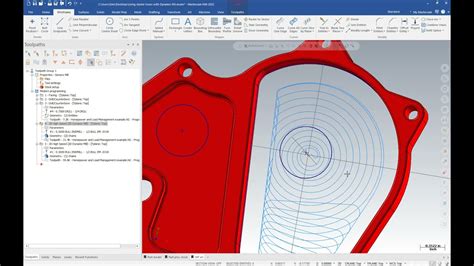 Using Starter Holes With Dynamic Mill Mastercam 2022 Tech Tip Youtube