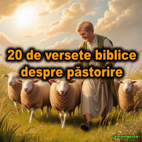 20 de versete biblice despre păstorire Calea Ingusta