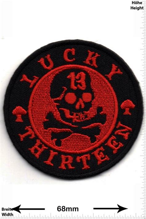 Lucky 13 - Patch - Back Patches - Patch Keychains Stickers - giga-patch ...