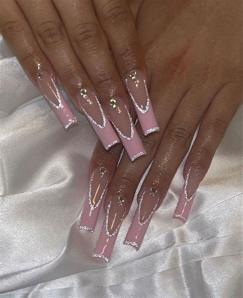 Pin By Iamtialyles On Nails Pink Acrylic Nails Long Acrylic Nails