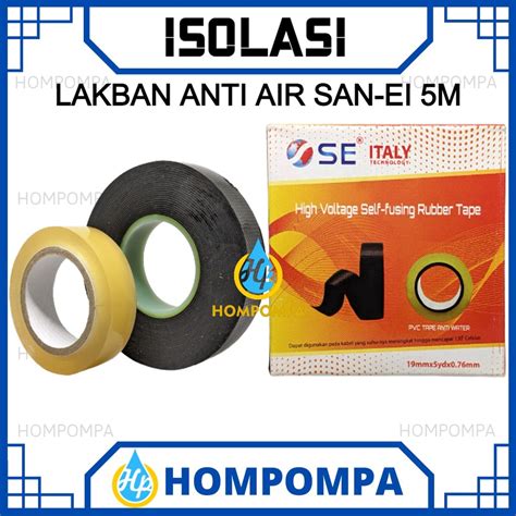 Jual Isolasi Satelit San Ei 5 Meter Lakban Hitam 5m Anti Air Pompa