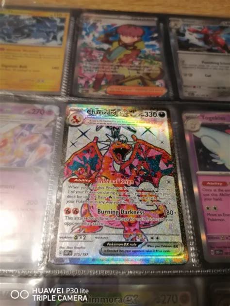 CARTE POKÉMON DRACAUFEU EX 330 PV TERACRISTAL 215 197 Charizard EUR 30