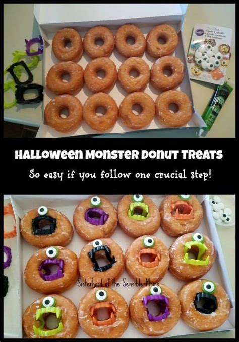 Spooky Monster Donuts Diy Halloween Treats