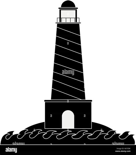 Lighthouse isolated symbol Stock Vector Image & Art - Alamy