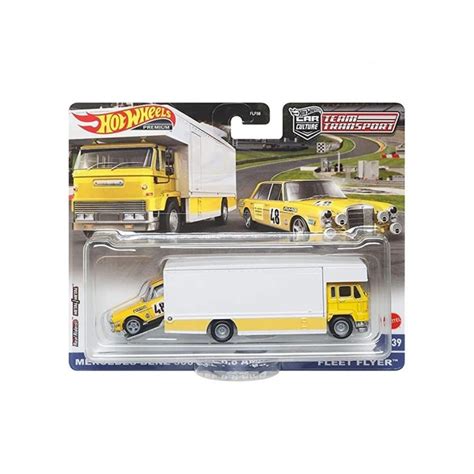 Игровой набор машинок Hot Wheels Premium Team Transport Mercedes Benz SEL AMG Fleet