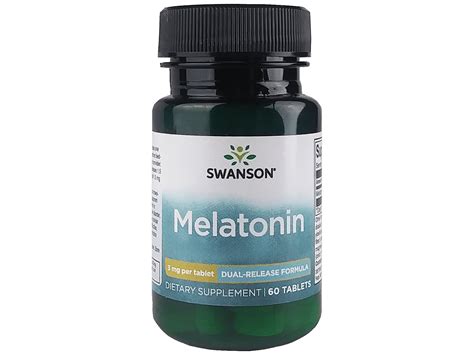 Swanson Melatonin - Dual-Release 3 mg 60 Tablets - Walmart.com