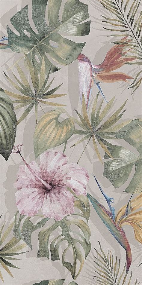 Artwork Artwork Hot Orchestra Flowers A B 60x120cm Ceramic Wall Tile By Boxer Mosaics