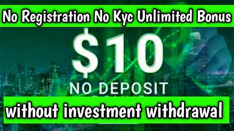 No Deposit Bonus Forex Without Kyc Without Registration No Deposit