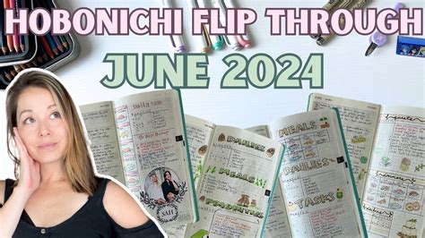 Flip Through My Hobonichi Weeks June 2024 Some New Some Old And