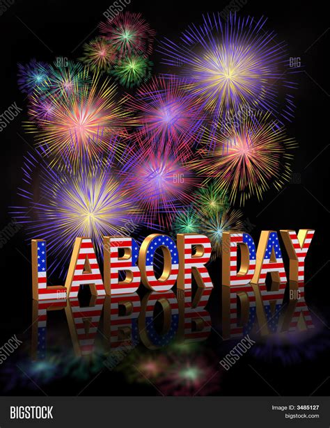 Labor Day Fireworks 3D Image & Photo (Free Trial) | Bigstock