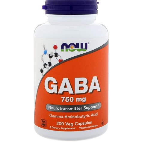 Now Foods Gaba Mg Veg Capsules By Iherb