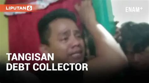 Video Ribut Dengan Polisi Debt Collector Nangis Saat Ditangkap Enamplus