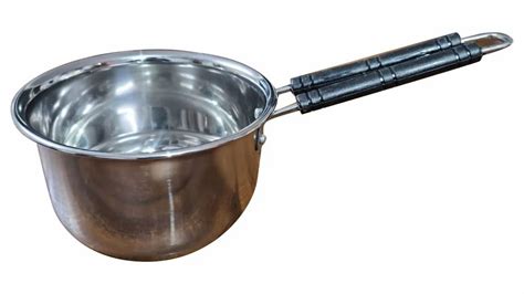 Round 1500ml Stainless Steel Saucepan For Boiling Sauteing And Baking