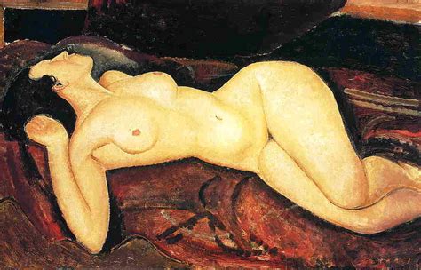 Oil Painting Replica Recumbent Nude 1917 By Amedeo Modigliani