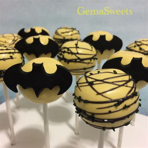 Batman Inspired Cake Pops By Gema Sweets Batman Cake Pops Batman