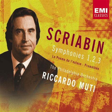 Scriabin Symphonies Etc Alexander Scriabin Par Riccardo Muti