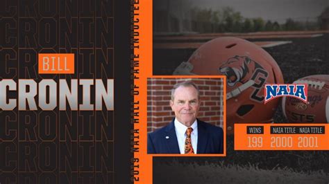 Cronin To Be Inducted Into Naia Hall Of Fame Georgetown College