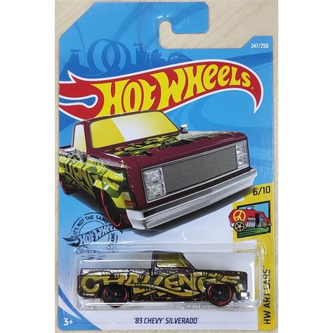 Hot Wheels Chevy Silverado Chevrolet Slammed Trucks Art Cars American Pickup Throwback
