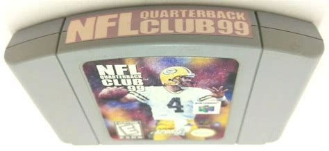 Nfl Quarterback Club 99 Nintendo 64 N64 Authentic Tested Cleaned