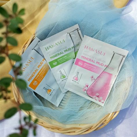 Jual WHYMALL HANASUI MINERAL MUD MASK KOREAN HERBAL JAPANESE FLOWER