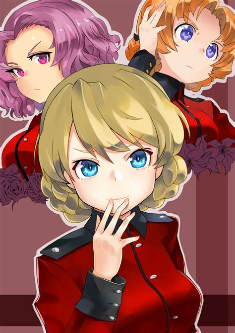 Safebooru 3girls Alternate Eye Color Bangs Black Bow Blonde Hair Blue