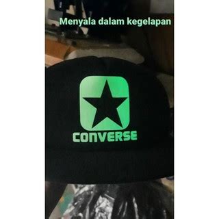 Jual Topi Snapback Converse Glow In The Dark Menyala Dalam Gelap