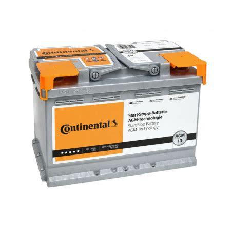 Akumulator Continental L3 AGM 12V 70Ah 720A P+ 2800012006280 - Auto Gigant