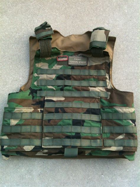 Balcs Body Armor Carrier Woodland Beez Combat Systems