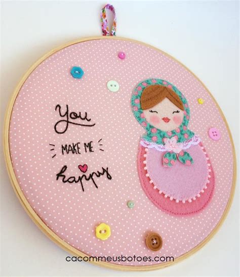 Pin Em Embroidery Hoop Art Arte Em Bastidor