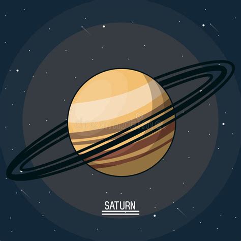 Planeta Saturno Con Los Anillos Stock De Ilustración Ilustración De Planeta Anillos 3452871