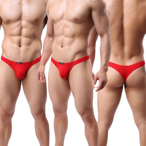 Pack Men S Modal Low Rise Bikini Thong G String Briefs Tanga Underwear