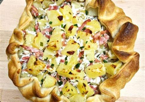 Tarte Rustique Aux Pommes De Terre De La Cuisine D Une Blonde Cookpad