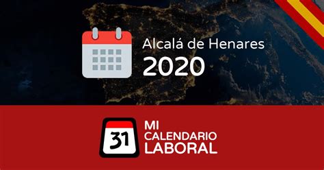 Calendario Laboral De Alcal De Henares