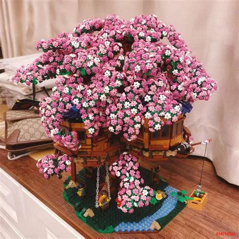 Tương thích với LEGO Cherry Blossom Tree House Quà tặng Mô hình Đồ