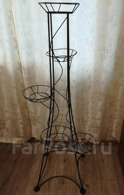 Подставка кованая под цветы, 5 секций, в наличии. Цена: 1 500₽ во ...
