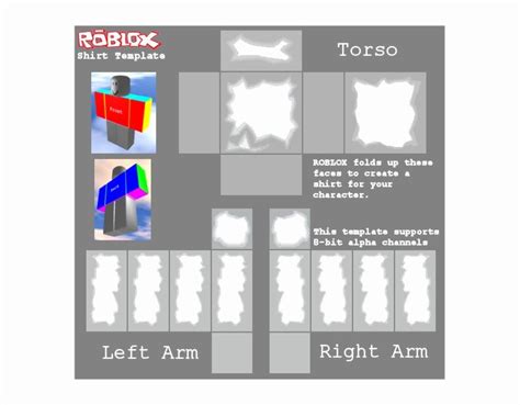 Roblox Shirt Template Size