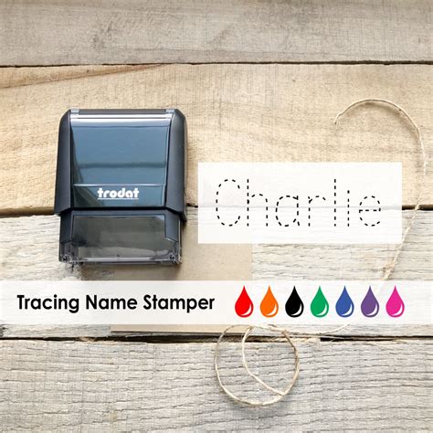 Name Tracing Stamp Traceable Name Stamp Name Self Inking Traceable