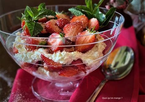 Comme Un Tiramis Aux Fraises Et La Ricotta De Viviane Quoi Qu On