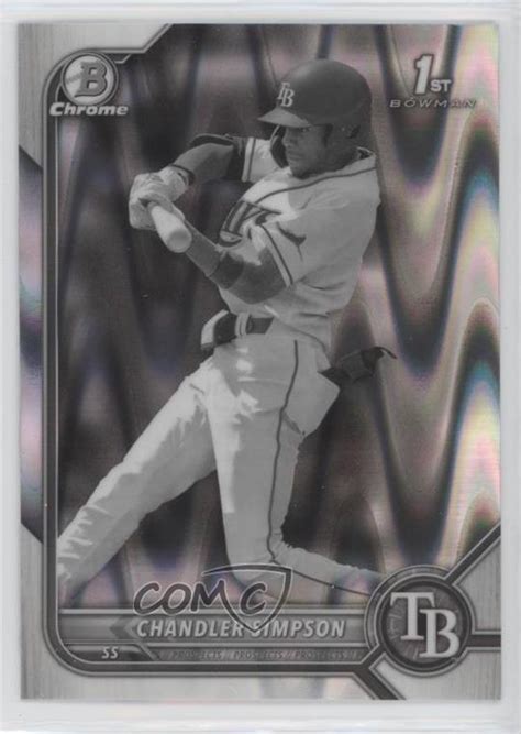 2022 Bowman Draft Chrome Black White RayWave Refractor Chandler