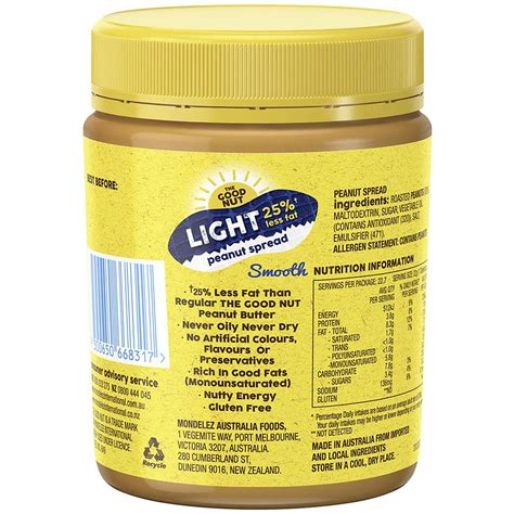 Bega Light Peanut Butter Smooth 500g Woolworths