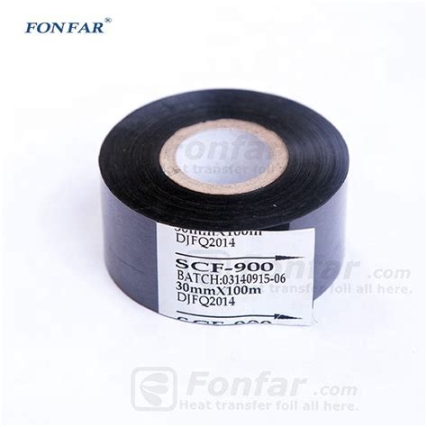SCF 900 FC2 FC3 Hot Stamping Ribbon Coding Date Foil Date Stamp For Plastic Bag For Printing