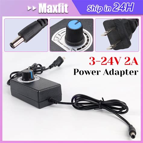 อะแดปเตอร์สวิตช์พาวเวอร์ซัพพลาย 3 24 โวลต์ Dc 2a 5v 12v ปรับได้ Maxfit998n Th Thaipick