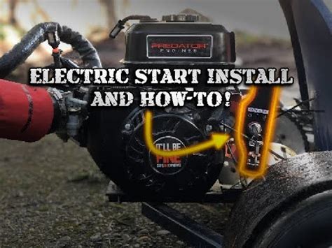 Installing An Electric Start On A Predator Cc Non Hemi Drift