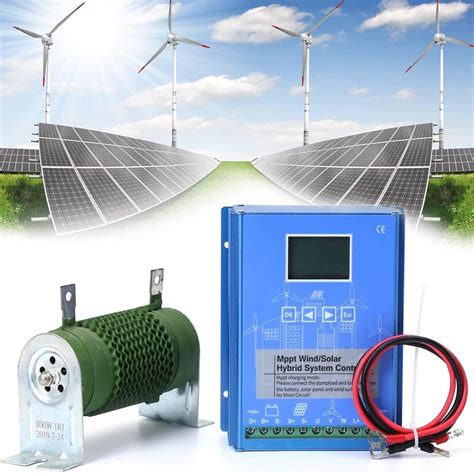 Wind Solar Hybrid Charge Controller 600w 800w 1000w Wind Solar Panel 12v 24v 48v